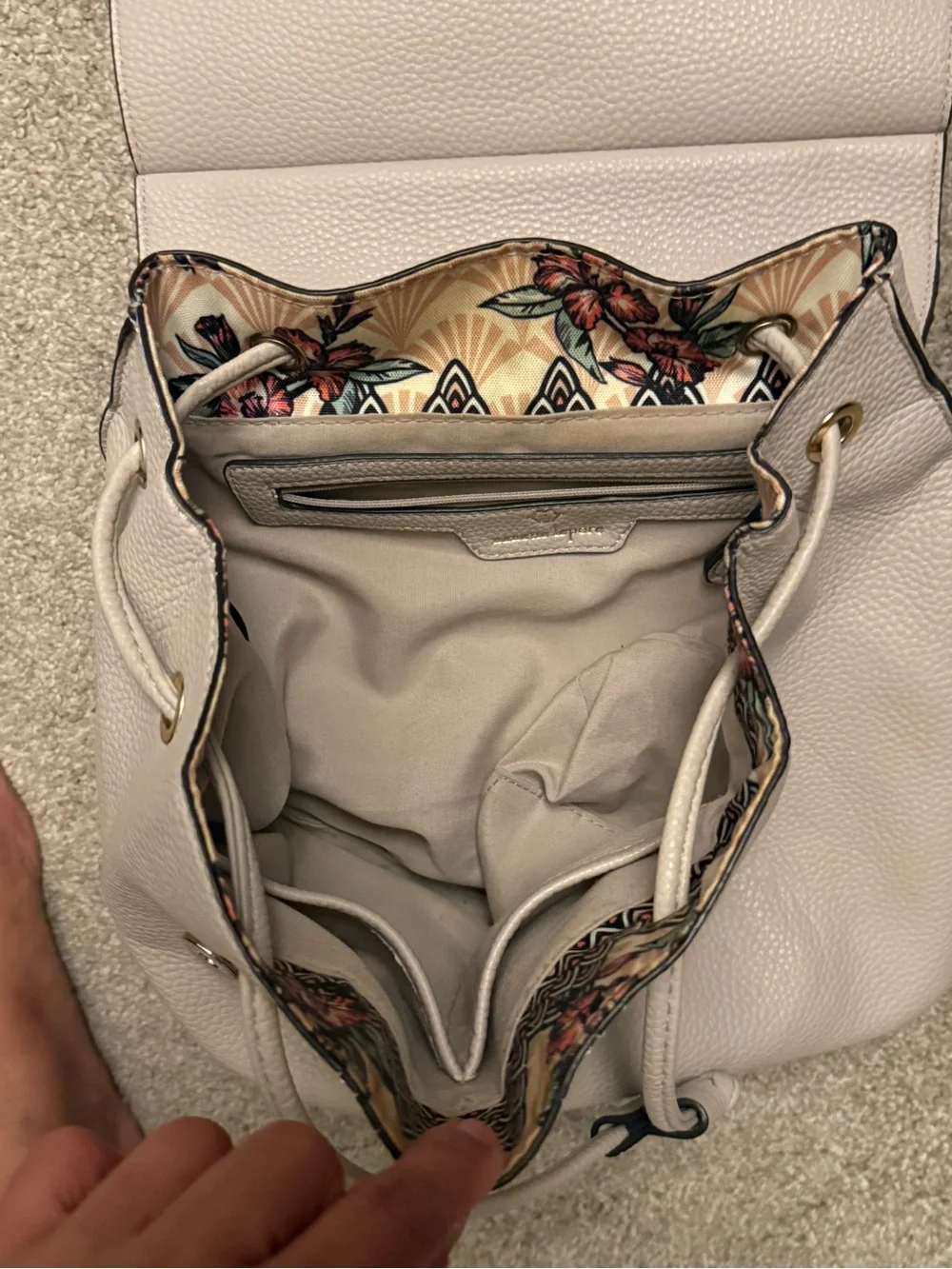 Nanette Lepore Tan Faux Leather 